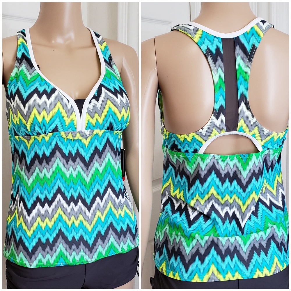 NEW! Women's Rhythm Action Tankini Top - 10
